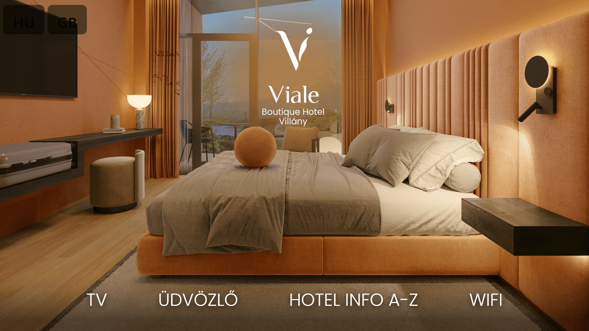 Viale Boutique Hotel Villány Hotel TV rendszere
