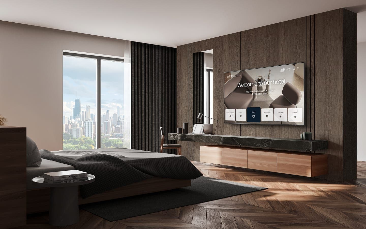 Samsung Hotel TV megoldás hotel szobai környezetben